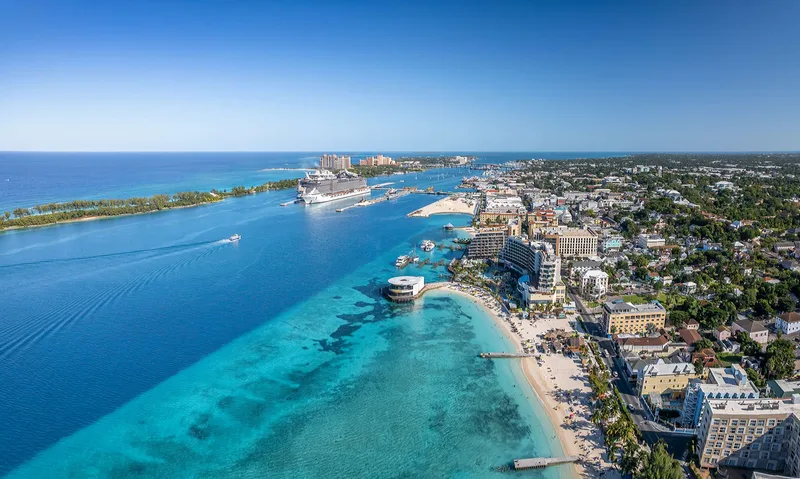 Nassau city and Paradise island, Bahamas.