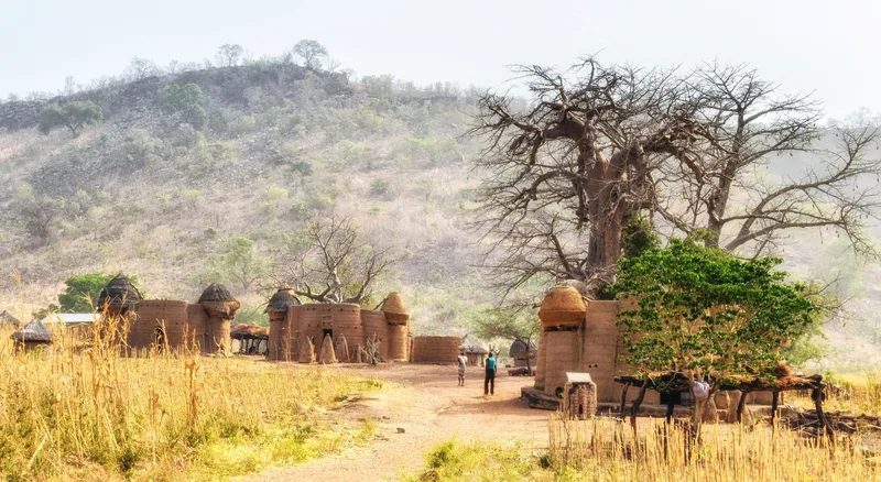 Traditional mud an clay housing of the Tata Somba
