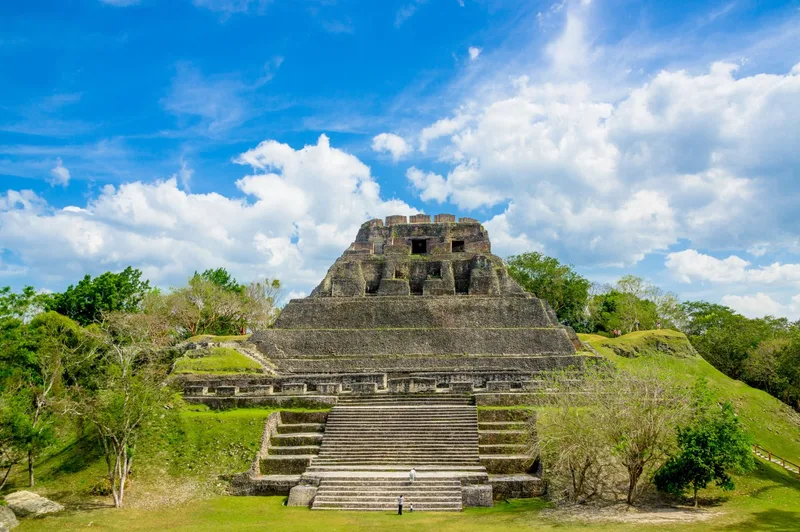 xunantunich maya site ruins in belize